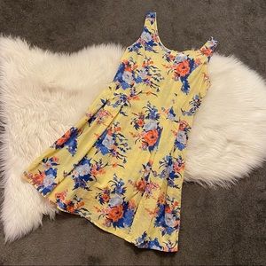 Floral cotton A-line dress